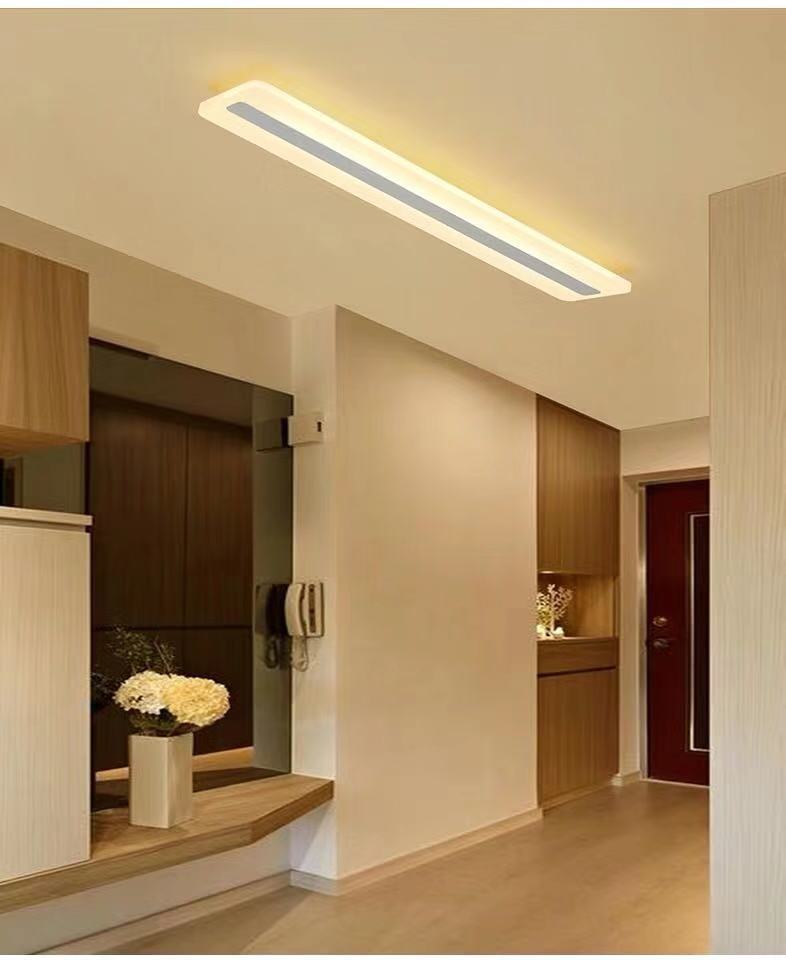 Acryl lineaire inbouw plafondlamp Minimalistisch LED wit plafondgemonteerd licht