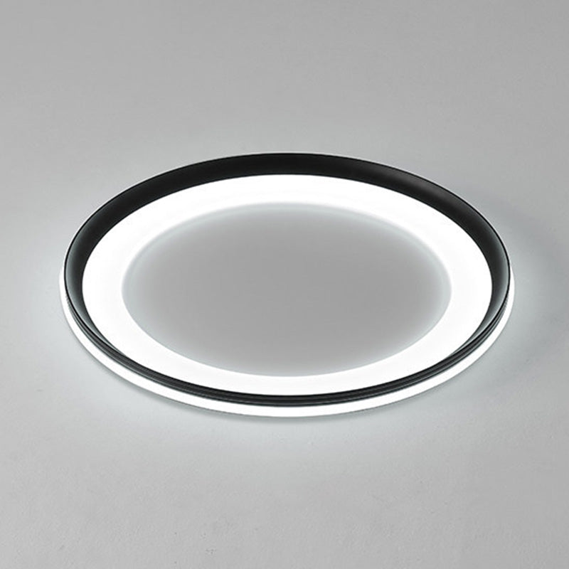 LED slaapkamer dicht bij plafond verlichting minimalistische stijl flush mount lamp met Circle Metal Shade