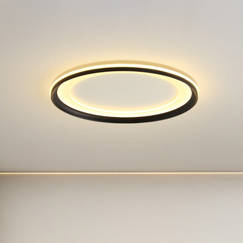 LED slaapkamer dicht bij plafond verlichting minimalistische stijl flush mount lamp met Circle Metal Shade