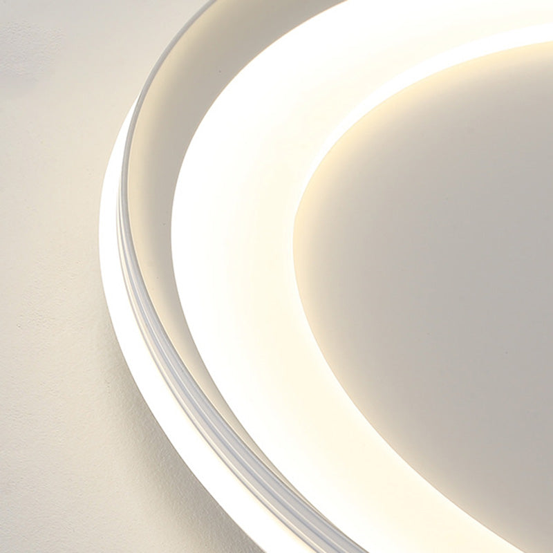 LED slaapkamer dicht bij plafond verlichting minimalistische stijl flush mount lamp met Circle Metal Shade