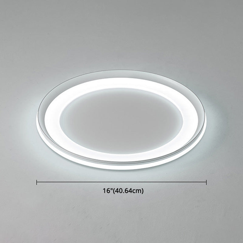 LED slaapkamer dicht bij plafond verlichting minimalistische stijl flush mount lamp met Circle Metal Shade