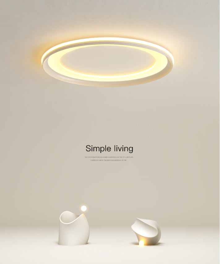LED slaapkamer dicht bij plafond verlichting minimalistische stijl flush mount lamp met Circle Metal Shade