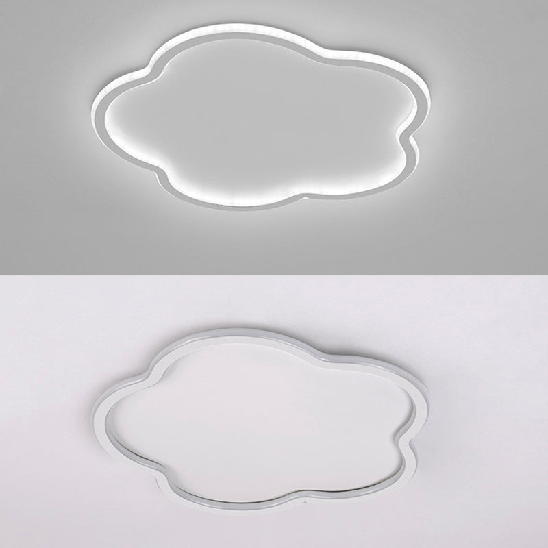 Flower Bedroom Flush Ceiling Light Fixture Metal LED Modern Close to Ceiling Lighting Fixture