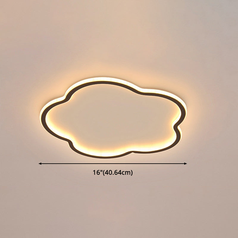 Bloem Slaapkamer Plafondlamp Metaal LED Modern Dicht bij het plafond Verlichtingsarmatuur