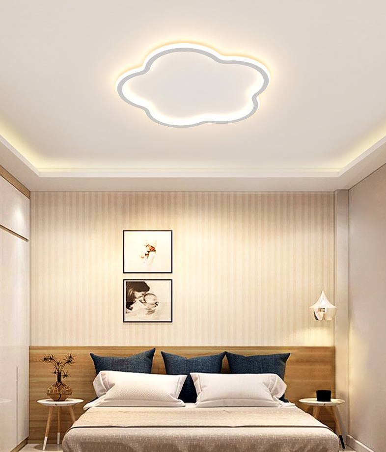 Bloem Slaapkamer Plafondlamp Metaal LED Modern Dicht bij het plafond Verlichtingsarmatuur