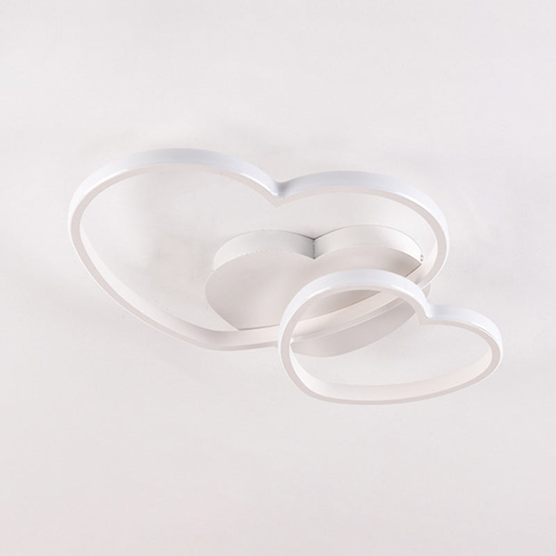 Metalen hartvormige inbouwverlichting Moderne stijl LED-plafondmontagelamp