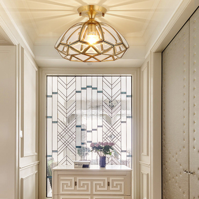 Laiton biseauté près de l'éclairage de plafond s'accompagnement de plafond d'allée traditionnelle plafond monté