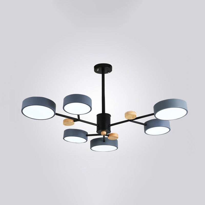 3 marcia Dimming legno+lampada lampadina di ferro con tonalità acrilica moderna semplicità LED LED Light per sala da pranzo