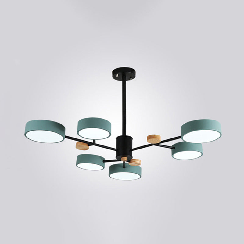 3 marcia Dimming legno+lampada lampadina di ferro con tonalità acrilica moderna semplicità LED LED Light per sala da pranzo