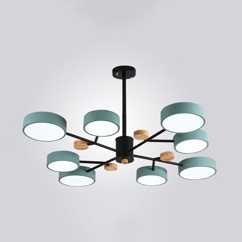 3 marcia Dimming legno+lampada lampadina di ferro con tonalità acrilica moderna semplicità LED LED Light per sala da pranzo