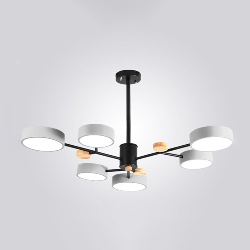 3 marcia Dimming legno+lampada lampadina di ferro con tonalità acrilica moderna semplicità LED LED Light per sala da pranzo