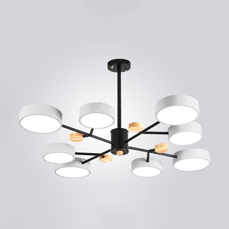 3 marcia Dimming legno+lampada lampadina di ferro con tonalità acrilica moderna semplicità LED LED Light per sala da pranzo