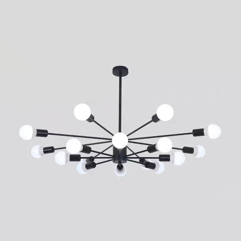 Molecular Branches Suspension Light Nordic Style Open Bulbs Metal Chandelier Light for Bedroom