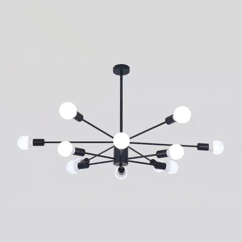 Molecular Branches Suspension Light Nordic Style Open Bulbs Metal Chandelier Light for Bedroom