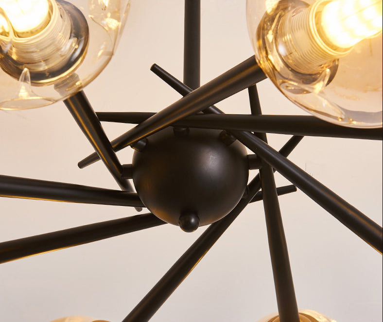 Spherical Chandelier Pendant Light Modern Style Glass Chandelier Lighting Fixture