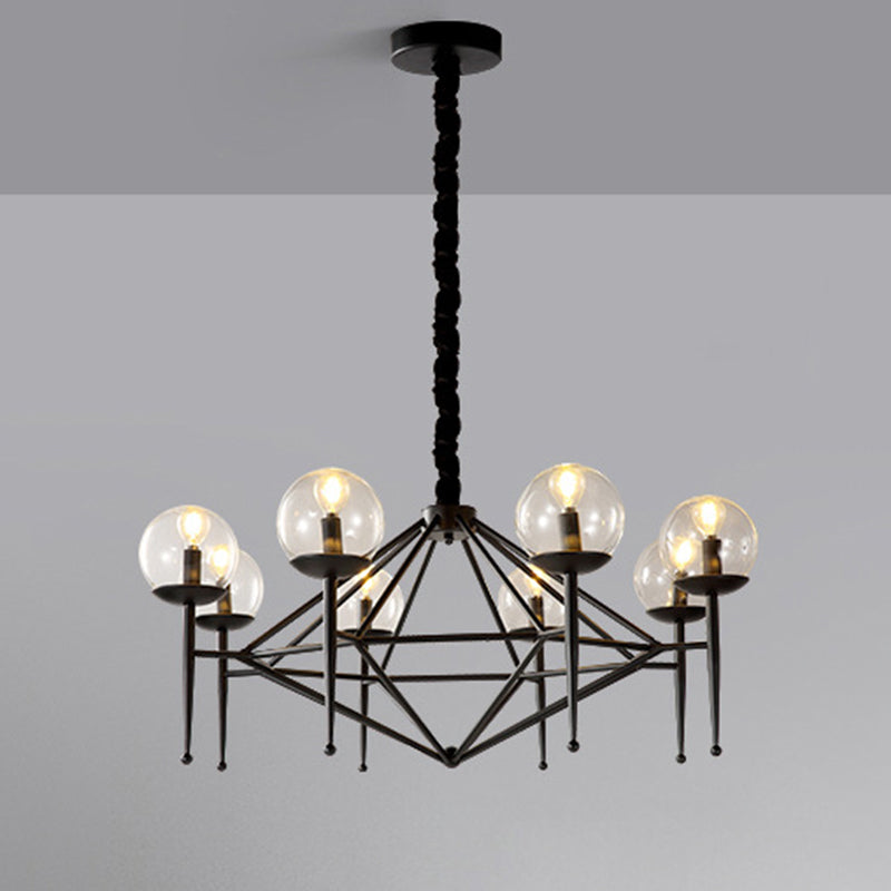 Pyramid Dinning Room Chandelier Pendant Light Glass Modernist Pendant Lighting Fixture