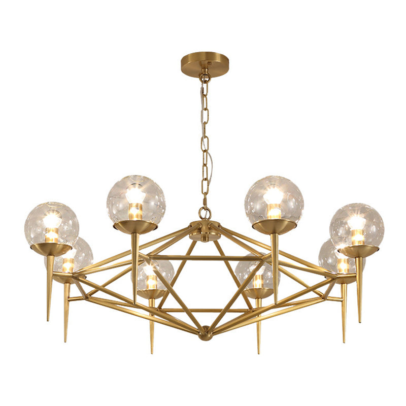 Pyramid Dinning Room Chandelier Pendant Light Glass Modernist Pendant Lighting Fixture