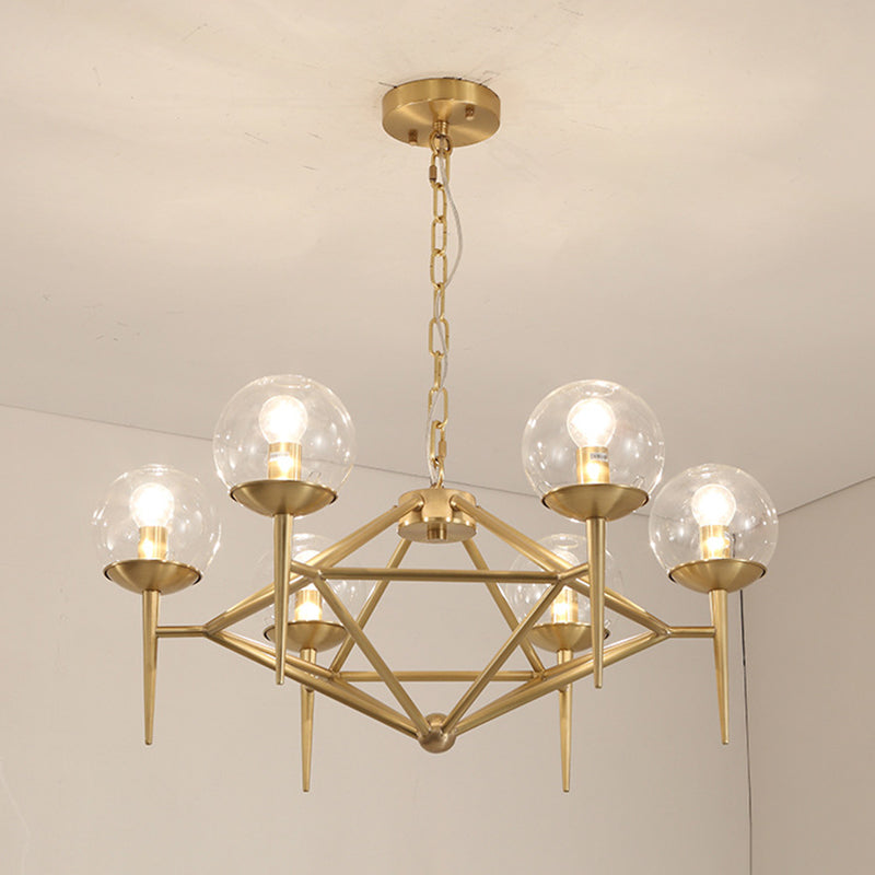 Pyramid Dinning Room Chandelier Pendant Light Glass Modernist Pendant Lighting Fixture