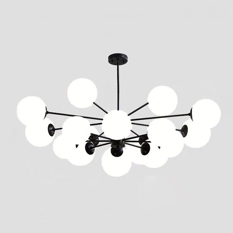 Glass Global Multi Pendant Light Contemporary Style Chandelier Lighting Fixture for Living Room