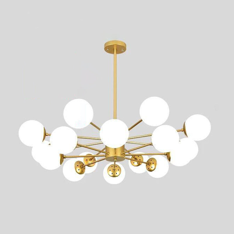 Glass Global Multi Pendant Light Contemporary Style Chandelier Lighting Fixture for Living Room