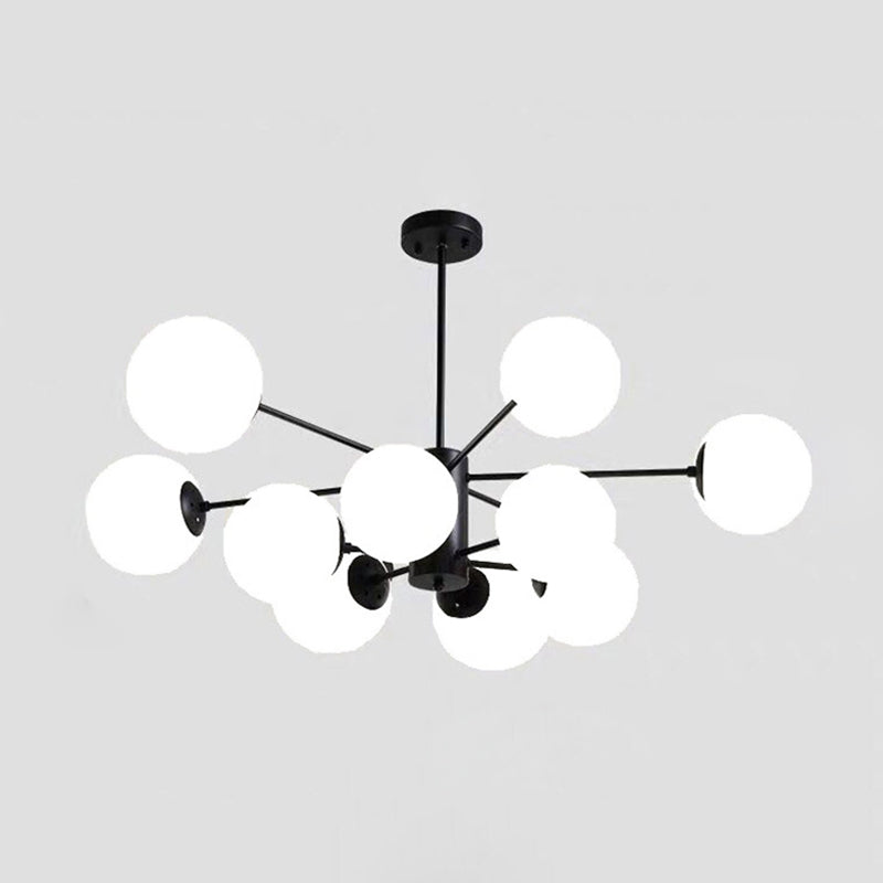 Glass Global Multi Pendant Light Contemporary Style Chandelier Lighting Fixture for Living Room