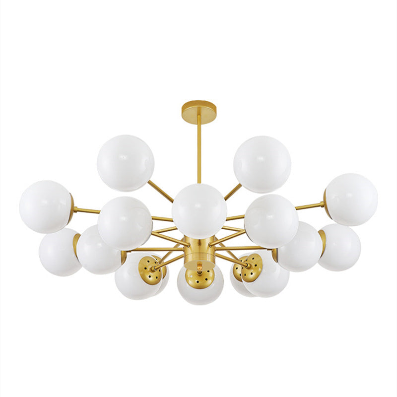 Glass Global Multi Pendant Light Contemporary Style Chandelier Lighting Fixture for Living Room