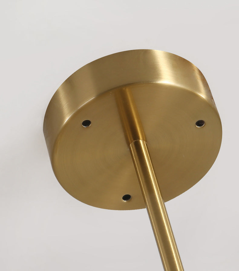 Living Room Chandelier Pendant Light Modern Chandelier Light Fixture with Starburst Glass Shade