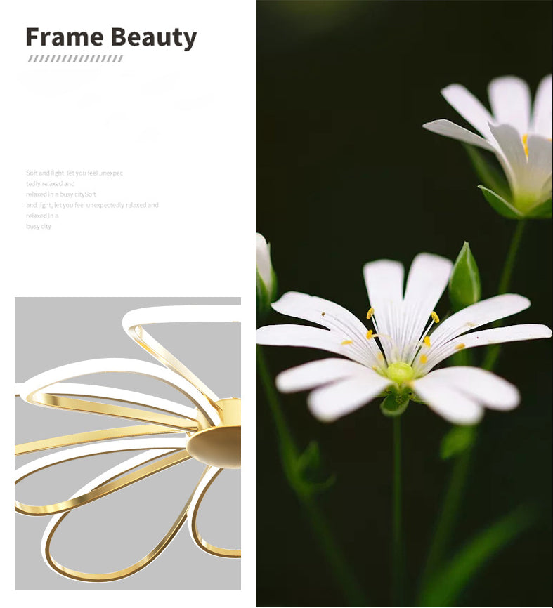 Lampada del lampadina a fiore Simple Metal Living Soggio