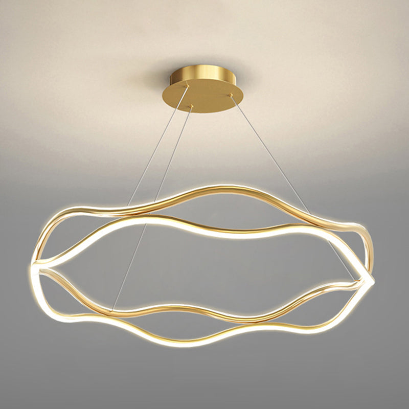 Weaving Wohnzimmer Kronleuchter Lampe Metall Einfachheitstil Kronleuchter Beleuchtung