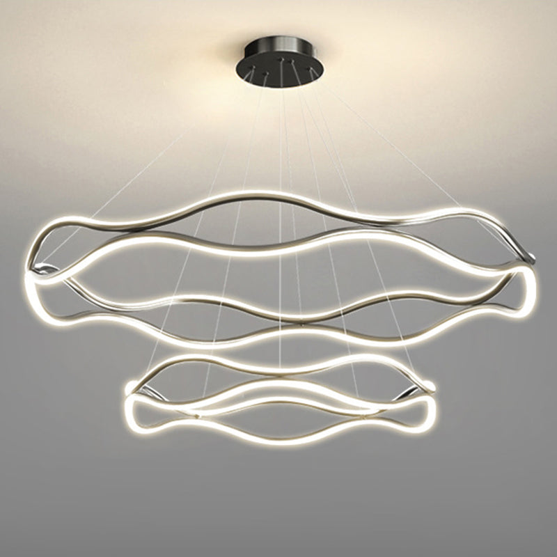 Weaving Wohnzimmer Kronleuchter Lampe Metall Einfachheitstil Kronleuchter Beleuchtung