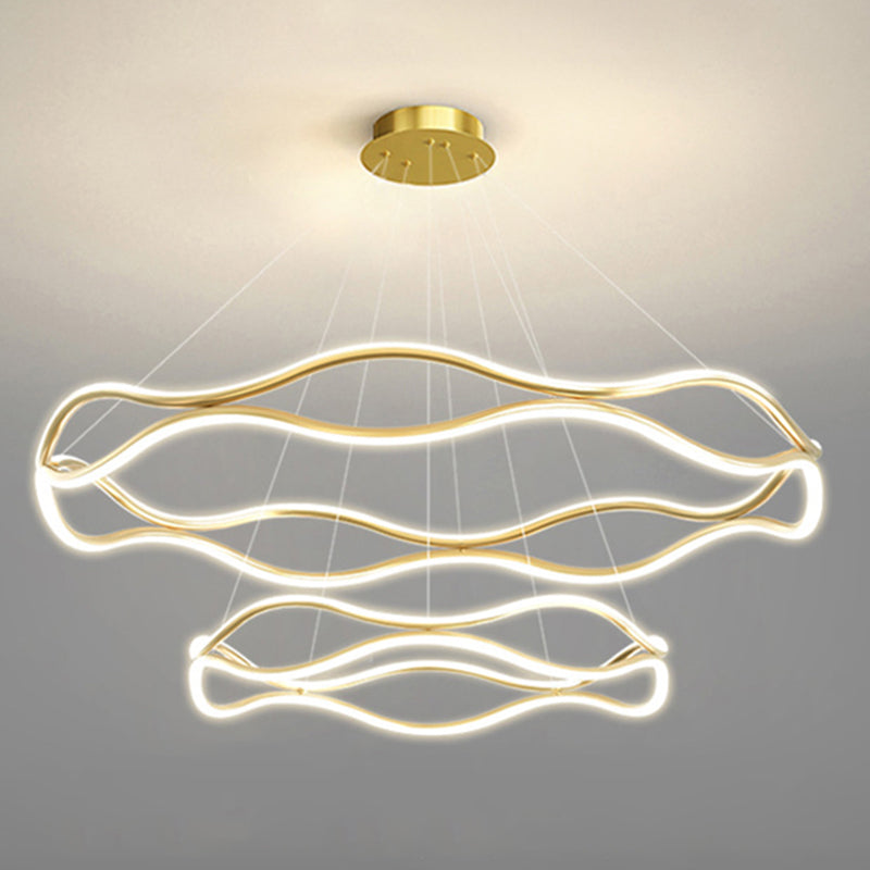 Weaving Wohnzimmer Kronleuchter Lampe Metall Einfachheitstil Kronleuchter Beleuchtung