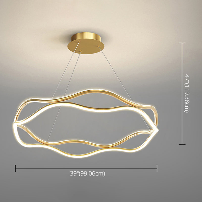 Weaving Wohnzimmer Kronleuchter Lampe Metall Einfachheitstil Kronleuchter Beleuchtung