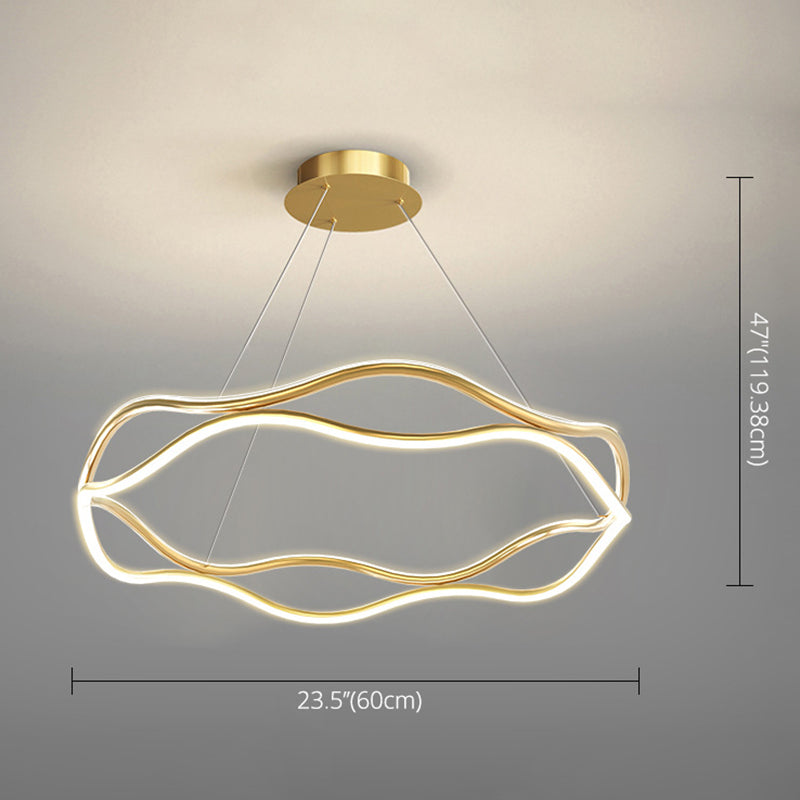Weaving Wohnzimmer Kronleuchter Lampe Metall Einfachheitstil Kronleuchter Beleuchtung