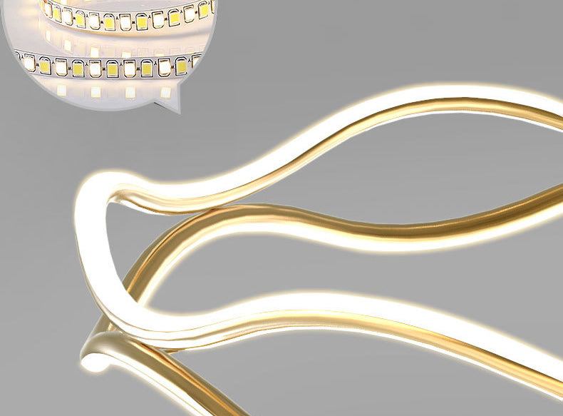 Weaving Wohnzimmer Kronleuchter Lampe Metall Einfachheitstil Kronleuchter Beleuchtung