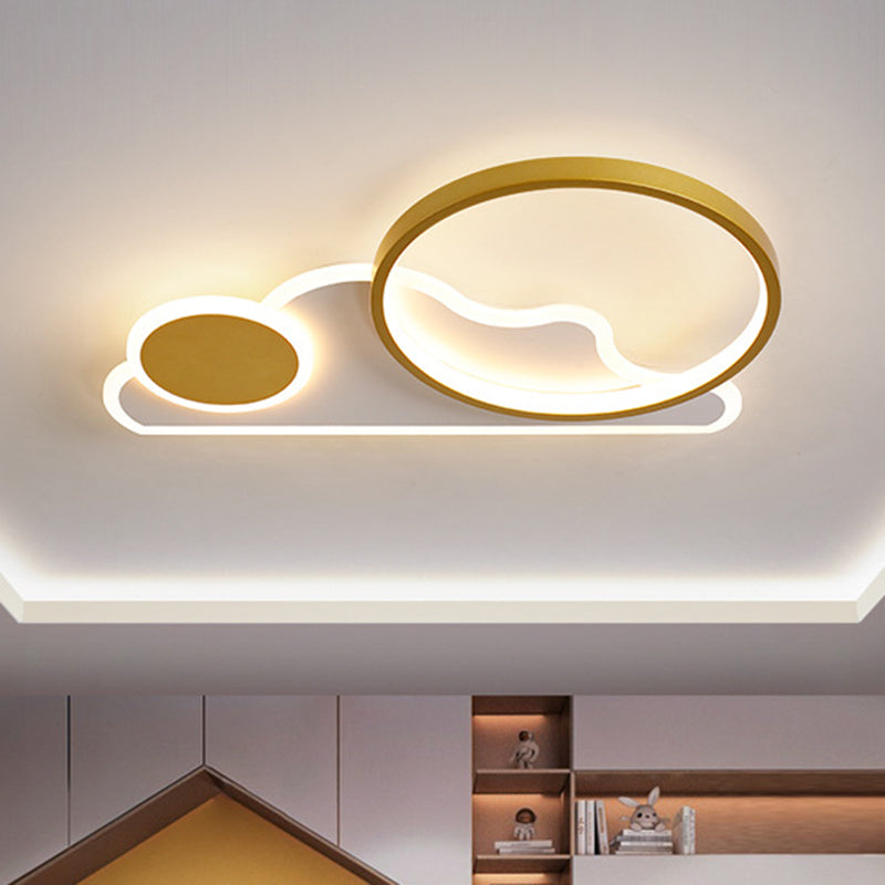 Sole e Nuvola Acrilico Flush Mount Minimalista Cartoon LED Soffitto Flush Light per Camera dei Bambini
