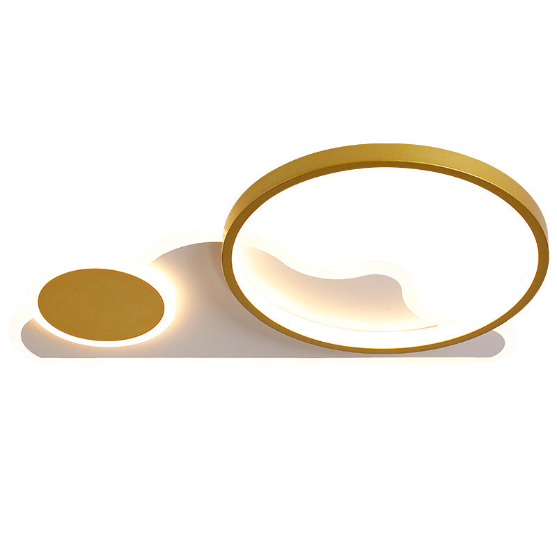 Sun and Cloud Acrylic Flush Mount Minimalist Cartoon LED Ceiling Flush Light for Kids Room