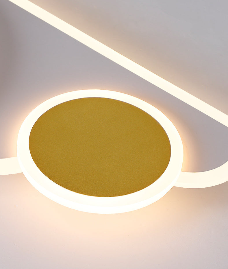 Sun and Cloud Acrylic Flush Mount Minimalist Cartoon LED Ceiling Flush Light for Kids Room