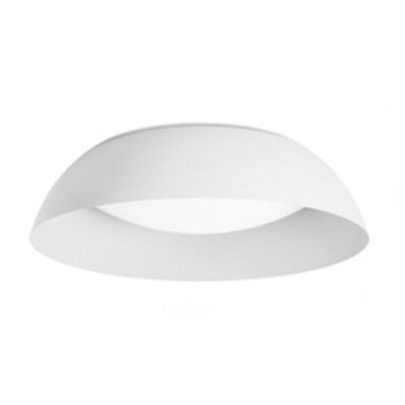 Nordic Style Bowl Shade Ceiling Lighting Metal Foyer LED Flush Light with Recessed Diffuser
