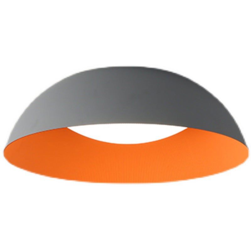 Nordic Style Bowl Shade Ceiling Lighting Metal Foyer LED Flush Light with Recessed Diffuser