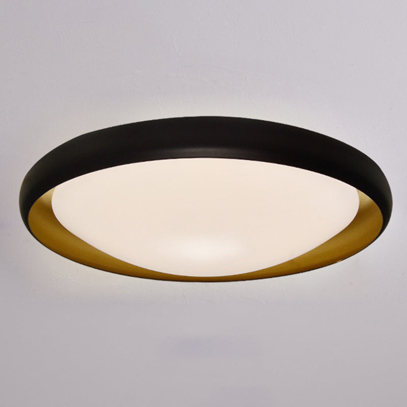 Lampada da soffitto rotonda per soggiorno Lampada da incasso a LED nordica in metallo con paralume in acrilico