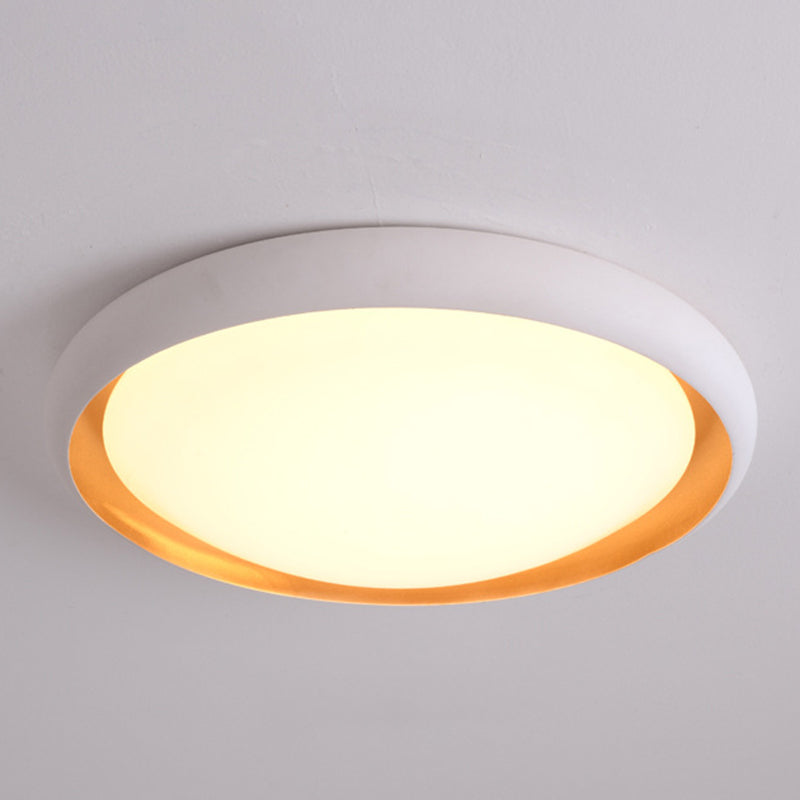 Lampada da soffitto rotonda per soggiorno Lampada da incasso a LED nordica in metallo con paralume in acrilico