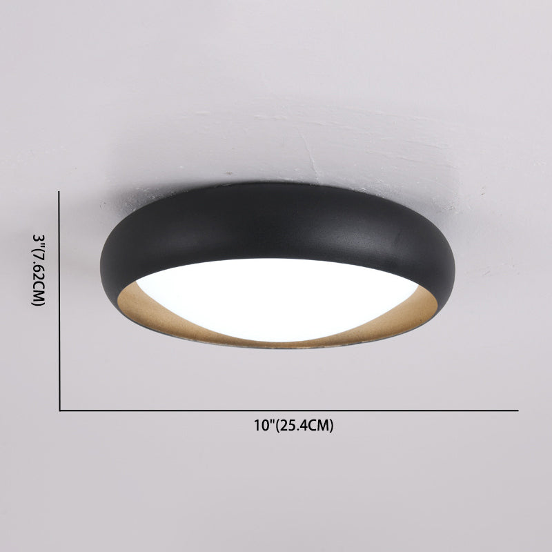 Lampada da soffitto rotonda per soggiorno Lampada da incasso a LED nordica in metallo con paralume in acrilico