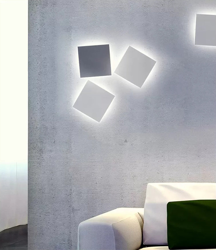 Artistic Nordic Square Flush Mount Lighting Metal Living Room LED Ceiling Flush Light Fixture