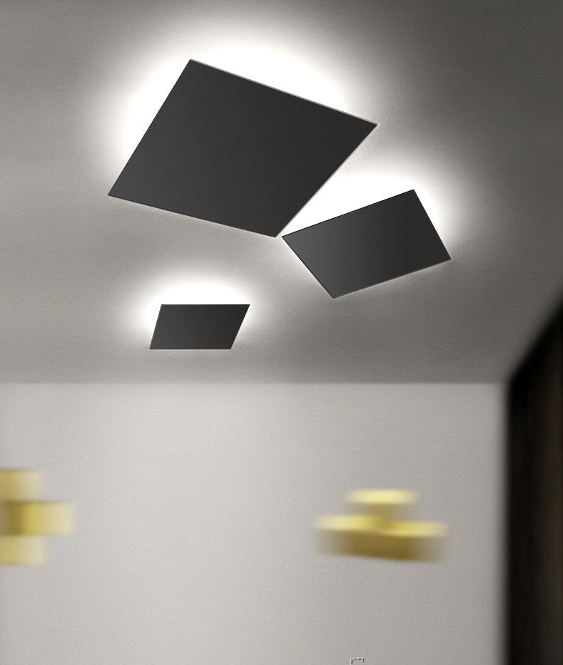 Artistic Nordic Square Flush Mount Lighting Metal Living Room LED Ceiling Flush Light Fixture