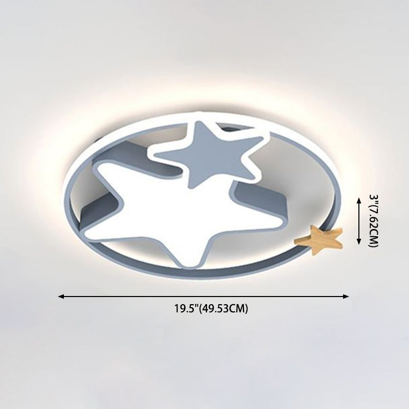 Plafonnier LED gris de forme géométrique, design nordique acrylique, plafonnier pour salon