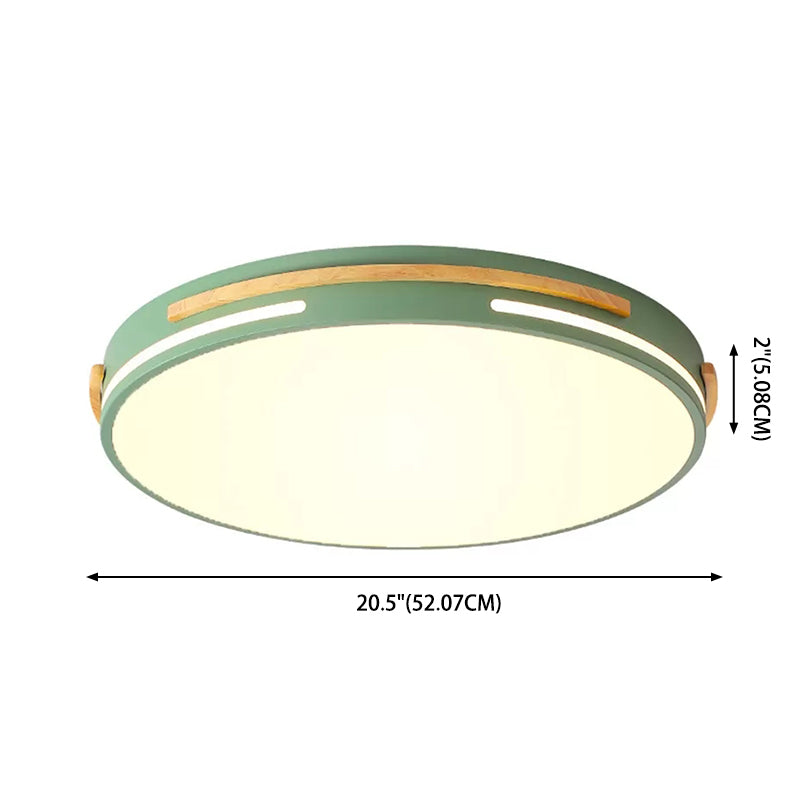 Schlafzimmer Deckenmontierte Lampe Nordic LED Flush Mount Licht mit Trommel Acryl Shade