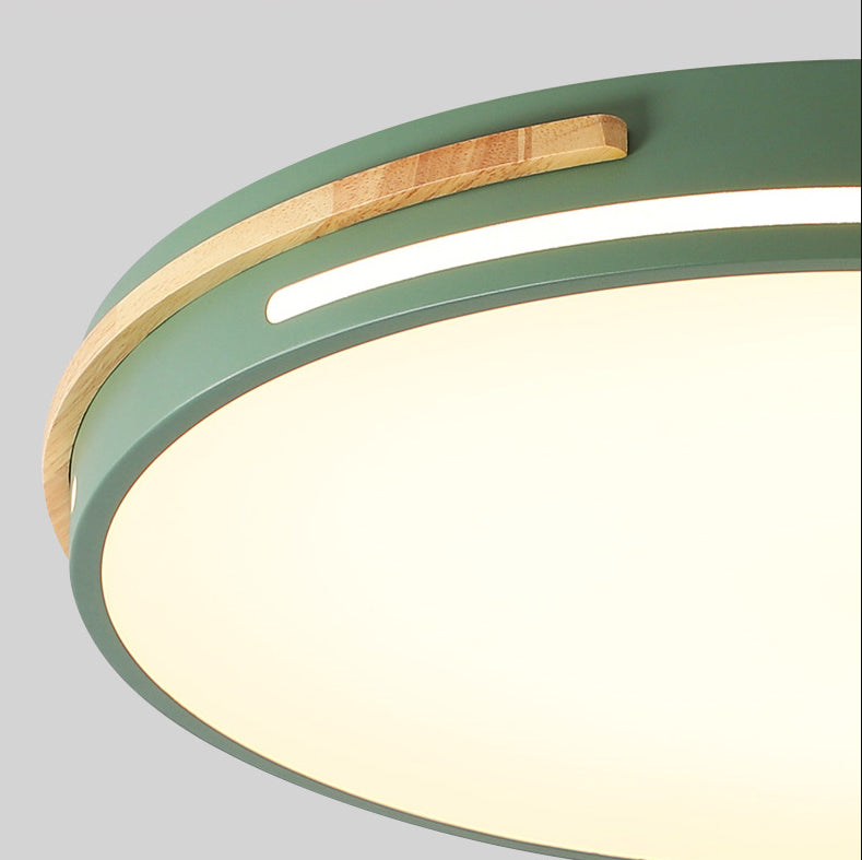 Schlafzimmer Deckenmontierte Lampe Nordic LED Flush Mount Licht mit Trommel Acryl Shade