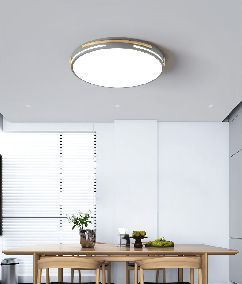 Schlafzimmer Deckenmontierte Lampe Nordic LED Flush Mount Licht mit Trommel Acryl Shade