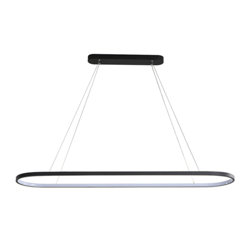 Ellisse soggiorno a sospensione a sospensione LAD in metallo LED Minimalista Kit di luce sospesa