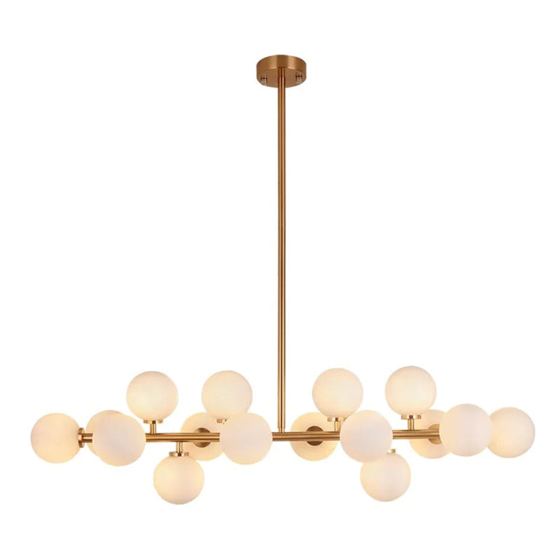 Molecule Island Lighting Fixture Nordic Style Glass Gold Island Chandelier Light
